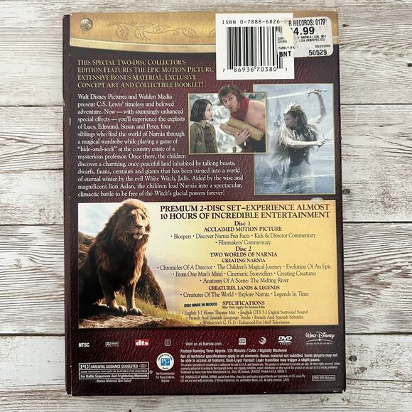 4/$25 The Chronicles of Narnia The Lion, the Witch and the Wardrobe (VERY GOOD) - Picture 3 of 5